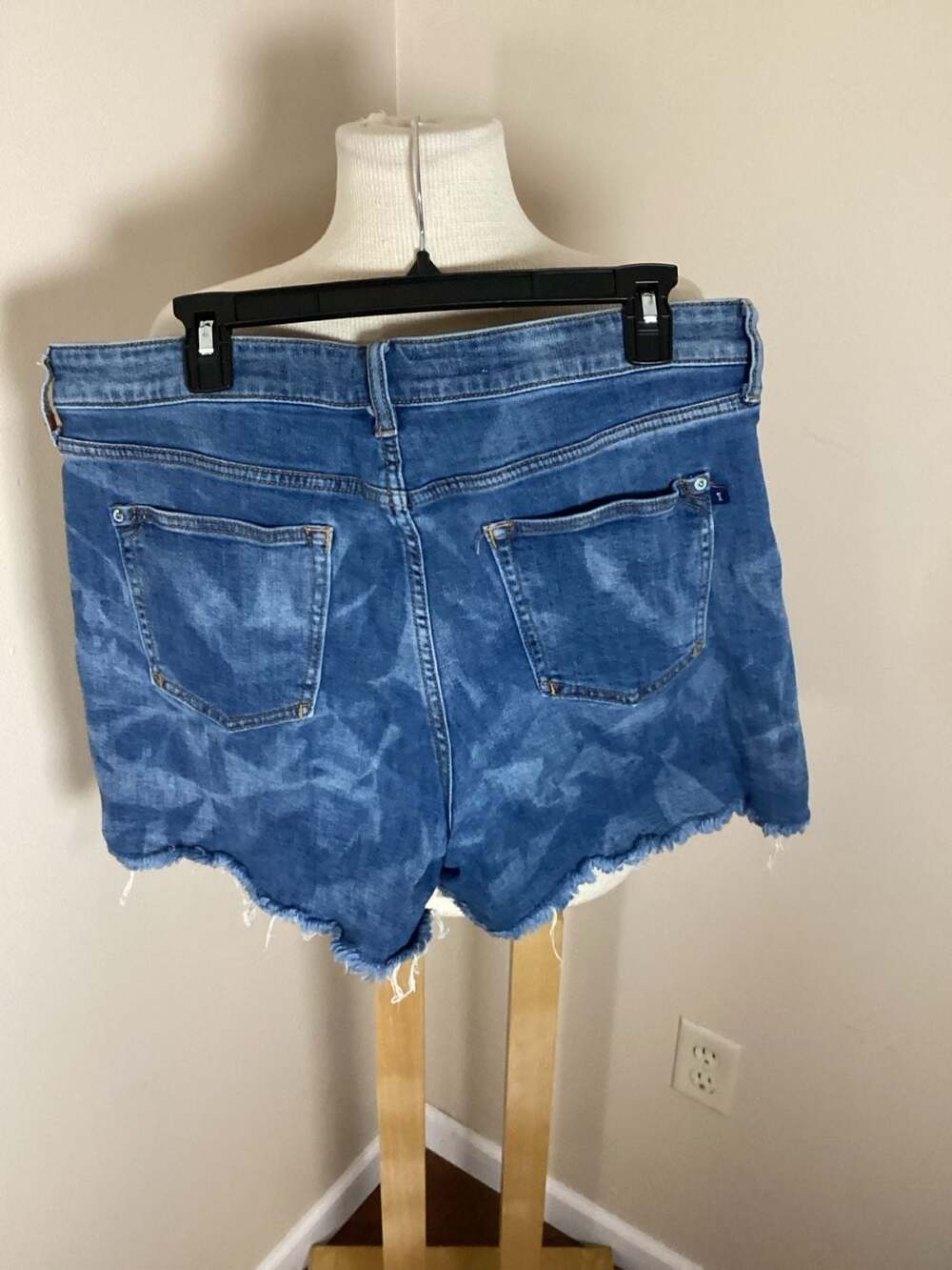 Pilcro by Anthropologie Cloud Wash Raw Hem Denim Shorts, Size 31 - Picture 3 of 3